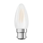 Osram LED B22D Kerze Fadenlampe Matt 4W 470lm - 827 Extra Warmweiß | Ersatz für 40W