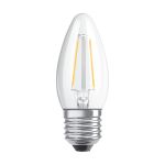 Ledvance Classic LED E27 Kerze Fadenlampe Klar 4.8W 470lm - 827 Extra Warmweiß | Dimmbar - Ersatz für 40W