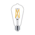 Philips MASTER Value LED Glühbirne E27 Edison Fadenlampe Klar 5.9W 806lm - 922-927 Dim to Warm | Höchste Farbwiedergabe - Ersatz Für 60W