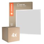 Mehrfachpackung 4x Ledvance LED Panel Compact Aluminium Weiß 33W 3630lm - 830 Warmweiß | 60x60cm