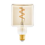 Eglo LED Special E27 Fadenlampe Messing 4W 180lm - 816 Extra Warmweiß | Dimmbar - Ersatz Für 15W